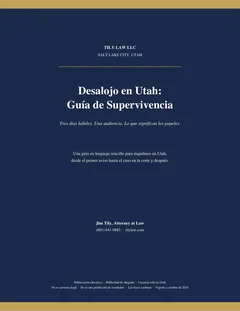 Portada de Desalojo en Utah: Gu&iacute;a de Supervivencia