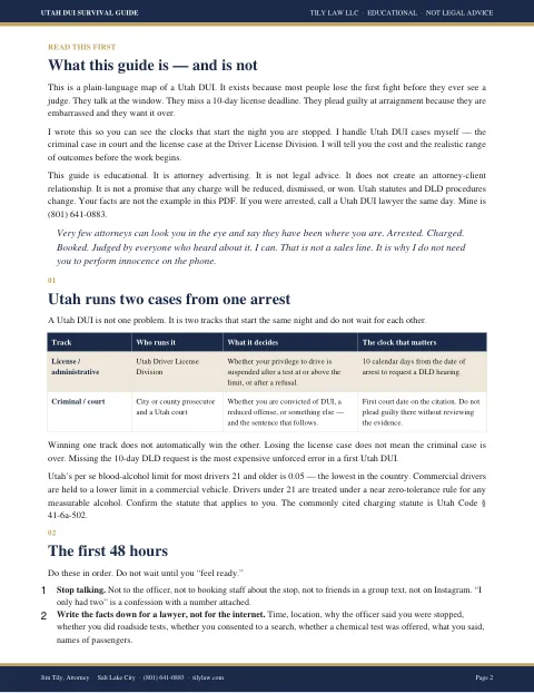 Page 2: Utah runs two cases from one arrest
